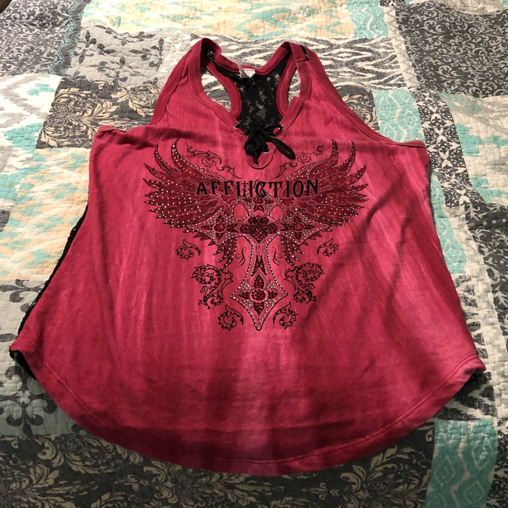 Affliction top Sz L